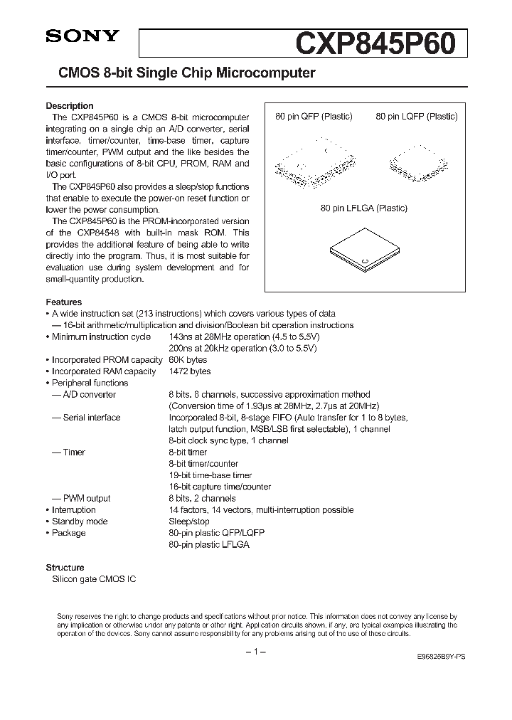 CXP845P60_234537.PDF Datasheet
