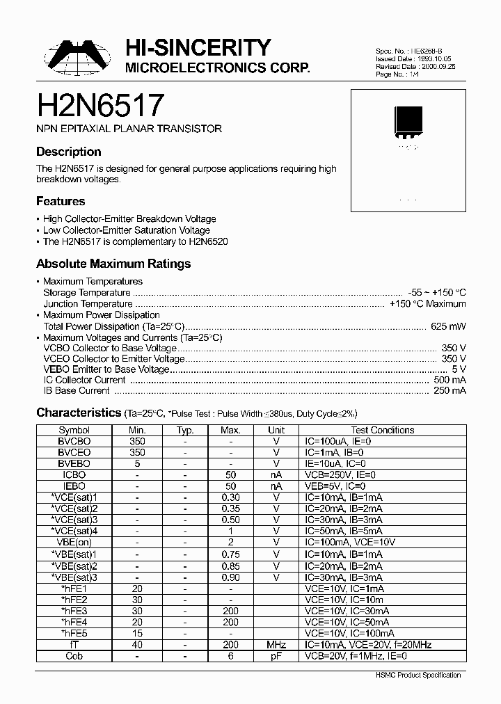 H2N6517_223742.PDF Datasheet