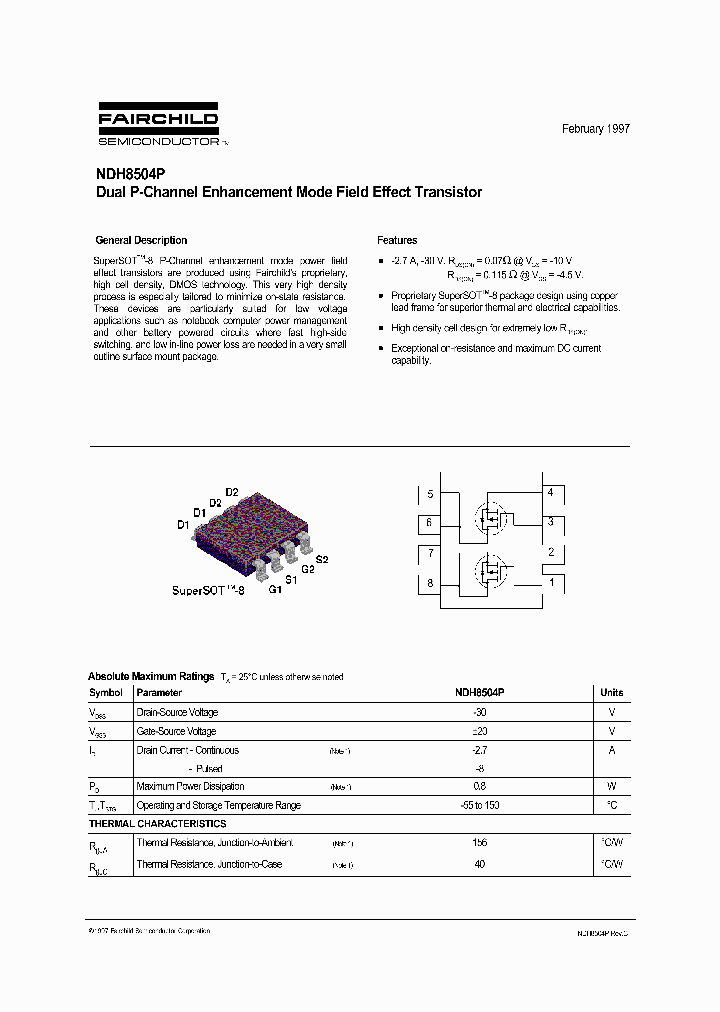 NDH8504P_220270.PDF Datasheet