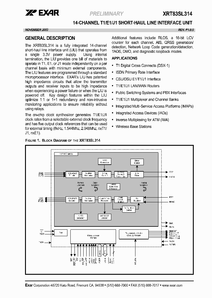 XRT83SL314_223950.PDF Datasheet