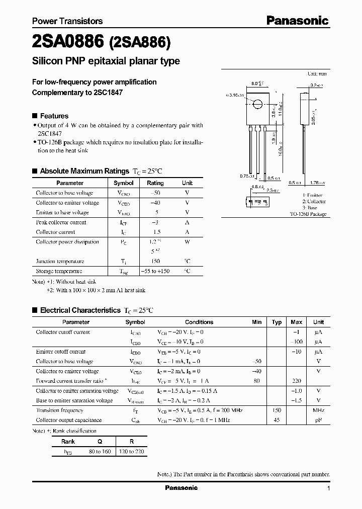 2SA0886_308249.PDF Datasheet