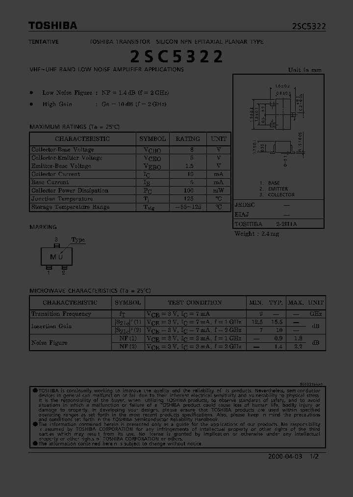 2SC5322_312264.PDF Datasheet