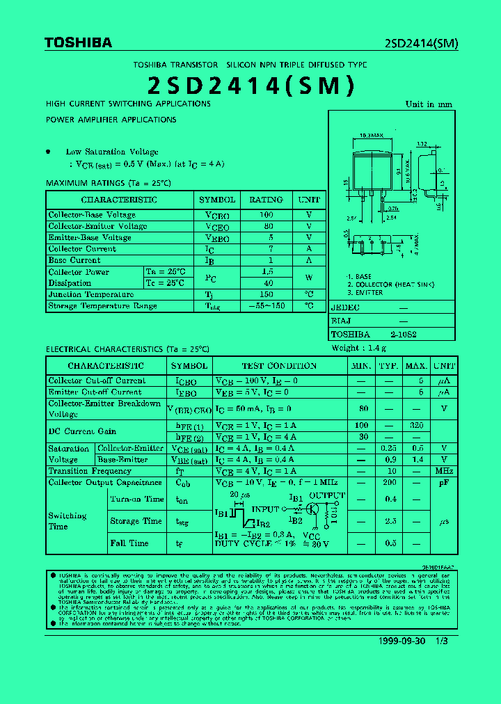 2SD2414SM_382431.PDF Datasheet