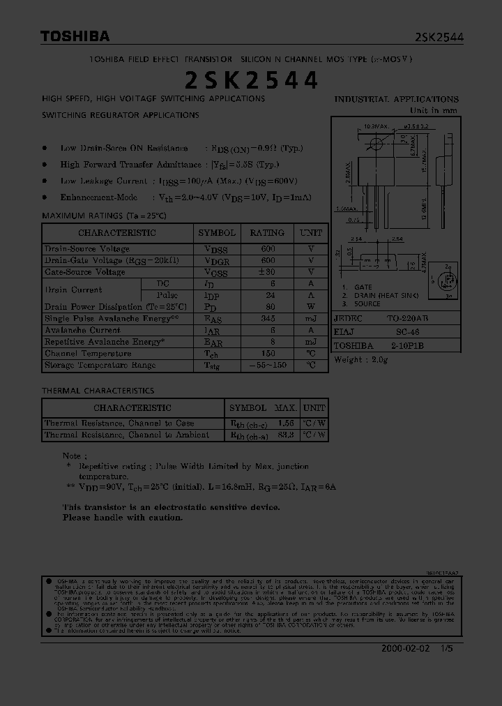 2SK2544_202727.PDF Datasheet