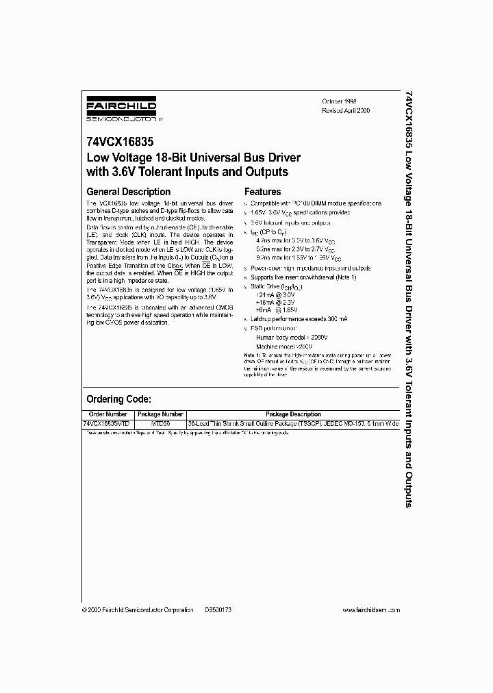 74VCX16835_371822.PDF Datasheet