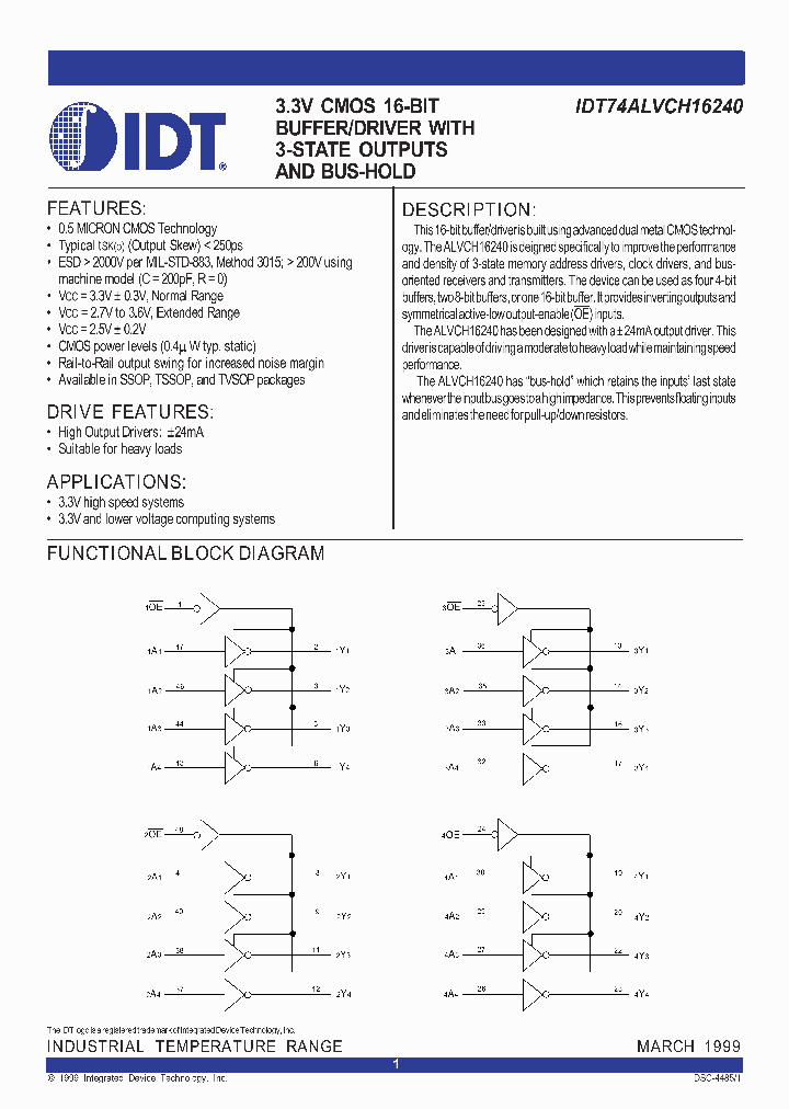 IDT74ALVCH16240_336348.PDF Datasheet