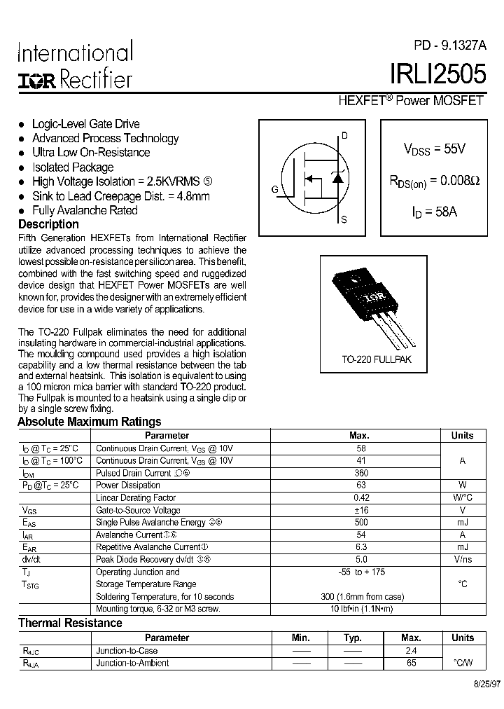 IRLI2505_194908.PDF Datasheet