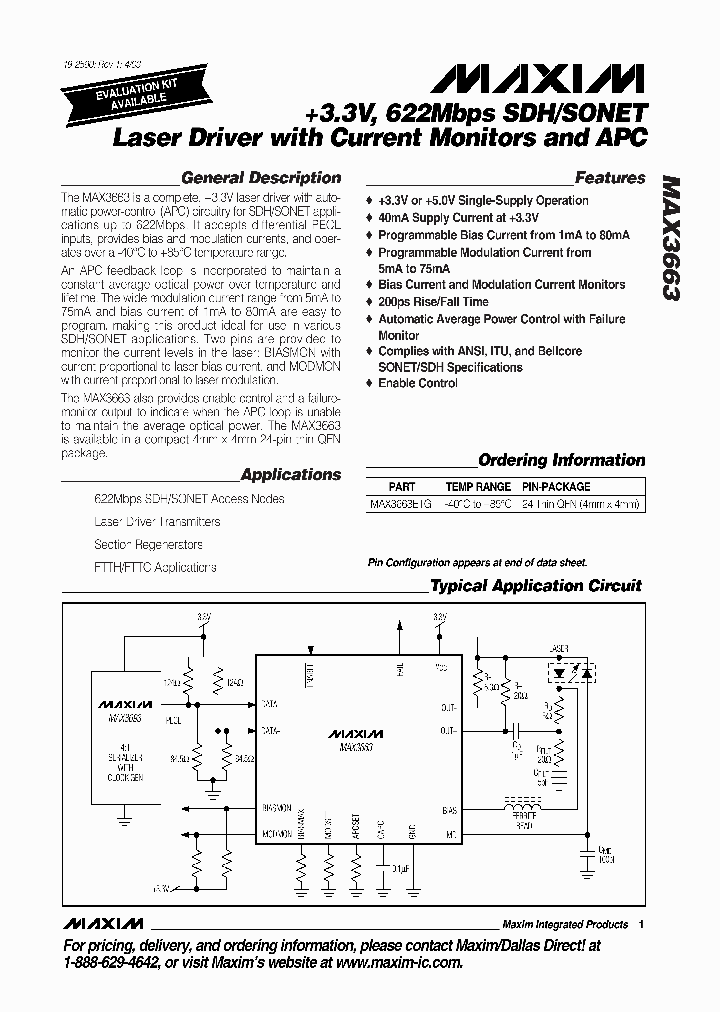 MAX3663_321582.PDF Datasheet