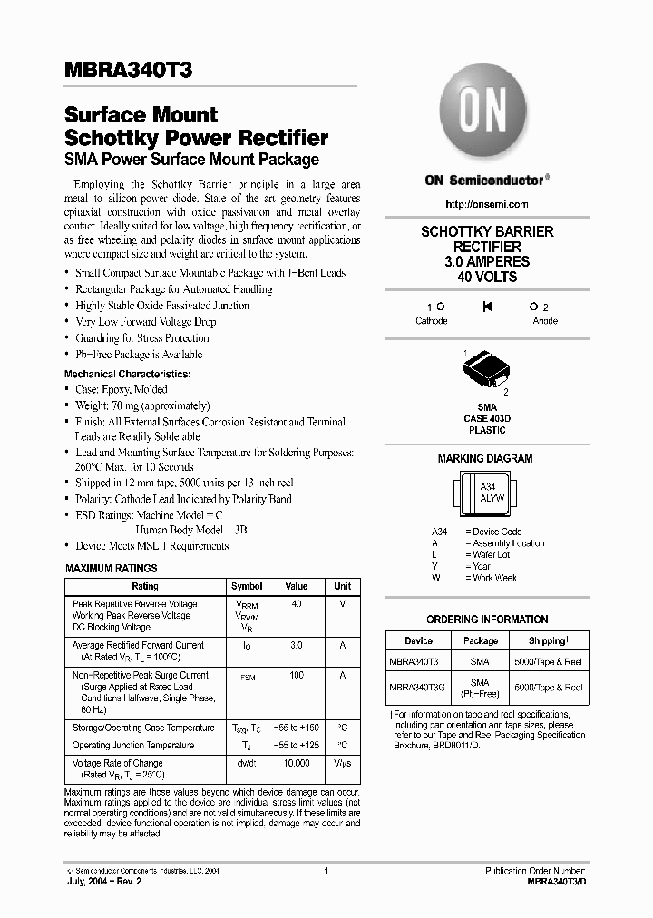 MBRA340T3_259868.PDF Datasheet