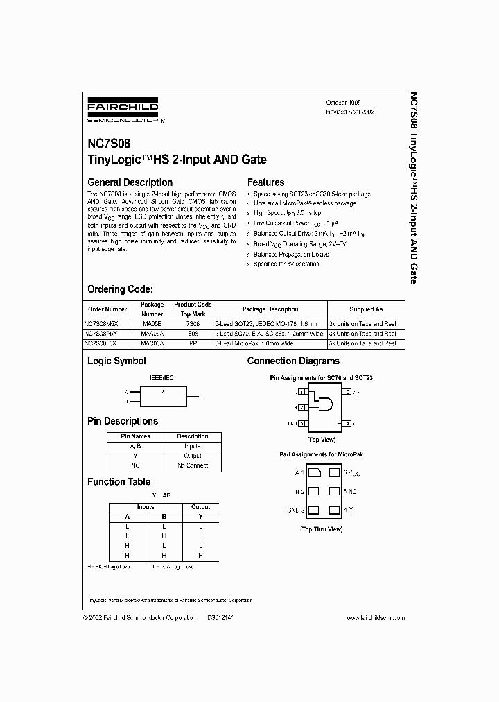 NC7S08_310266.PDF Datasheet