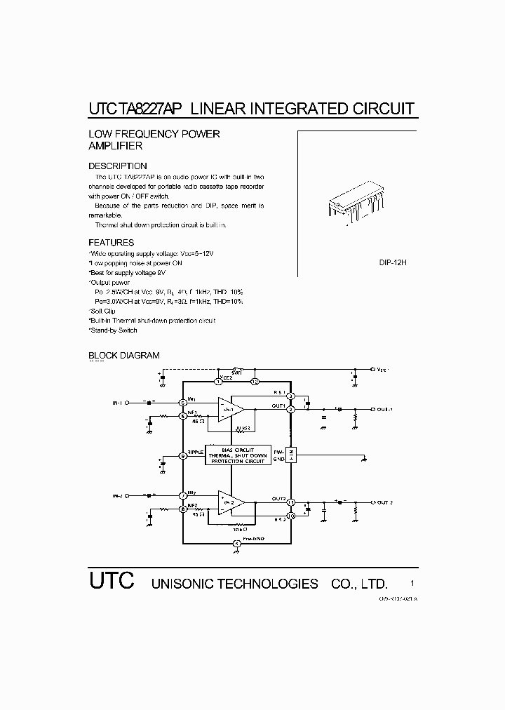 TA8227AP_196387.PDF Datasheet