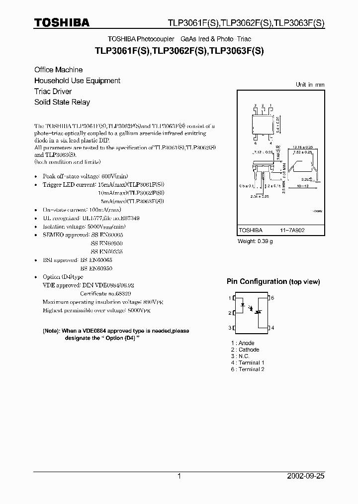 TLP3062F_323070.PDF Datasheet