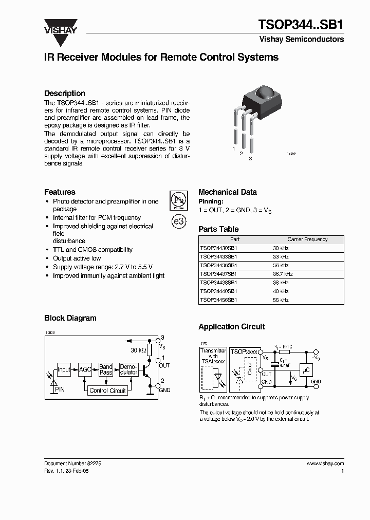 TSOP34456SB1_321966.PDF Datasheet