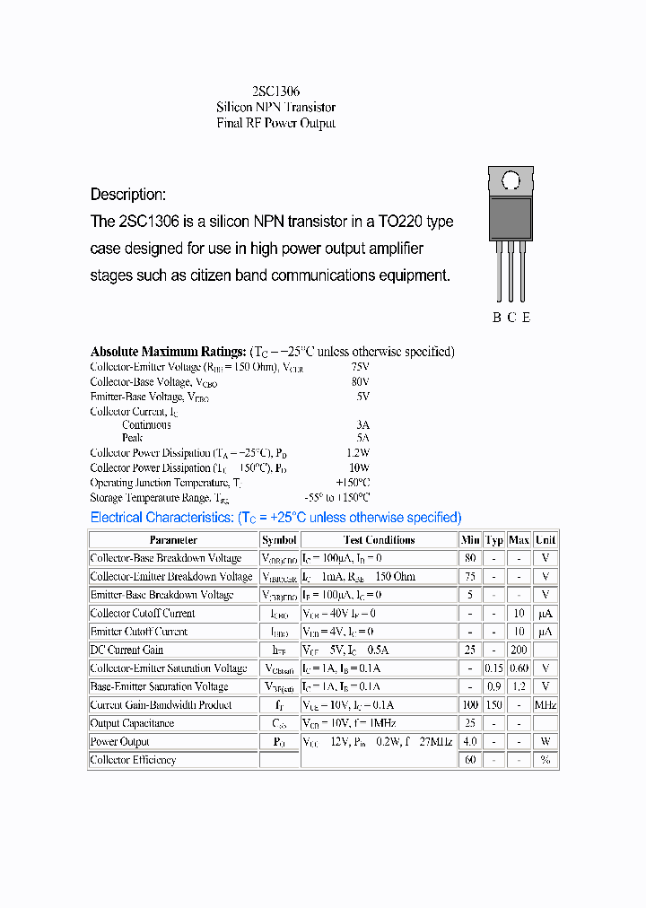 2SC1306_400950.PDF Datasheet