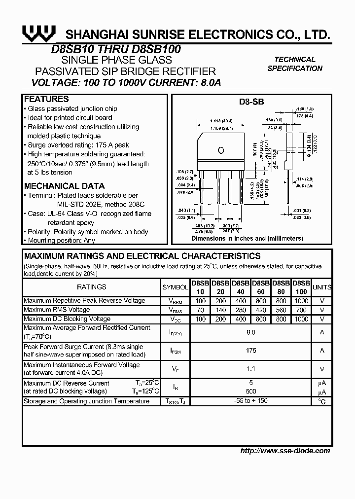 D8SB80_433240.PDF Datasheet