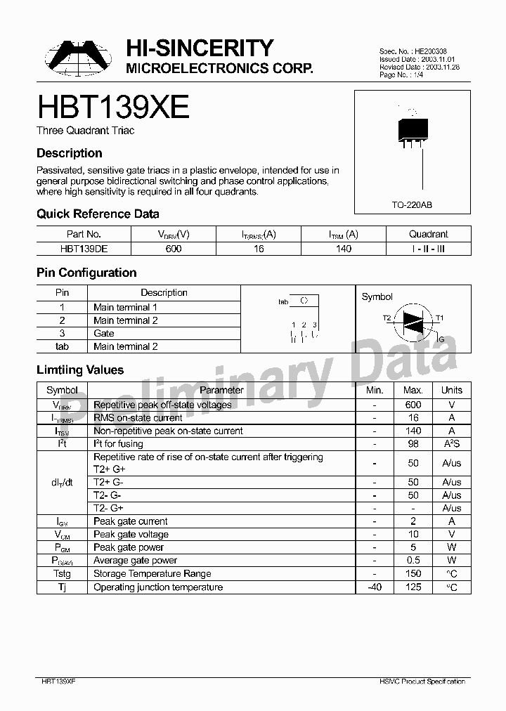 HBT139DE_396257.PDF Datasheet