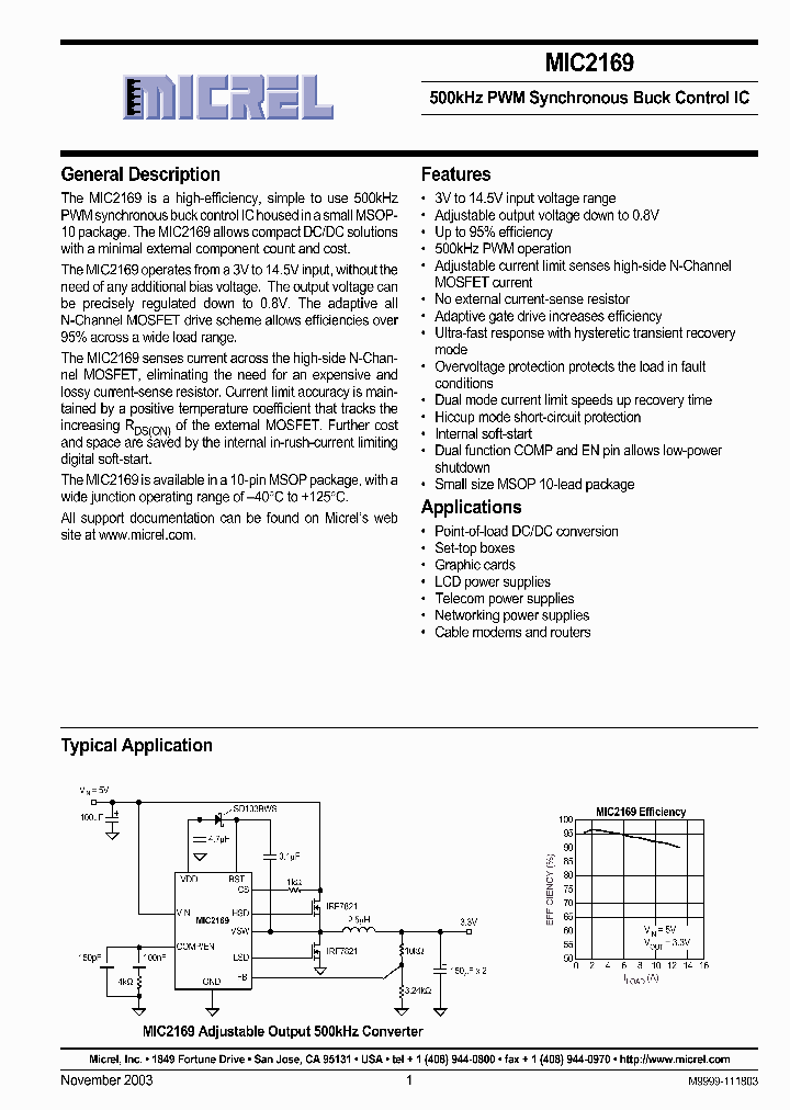 MIC2169_407933.PDF Datasheet