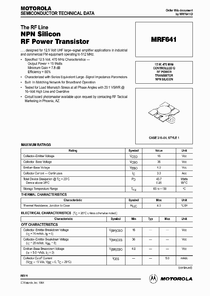 MRF641_430637.PDF Datasheet