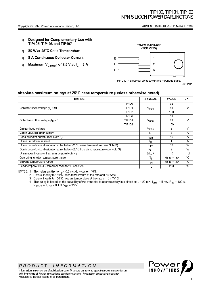 TIP100_431101.PDF Datasheet