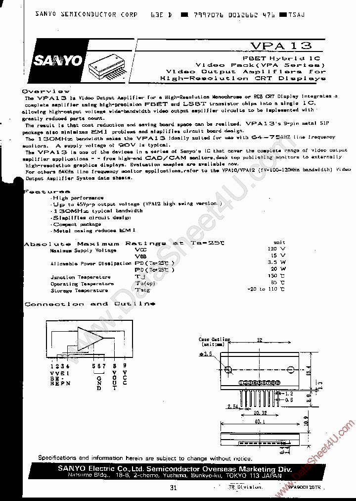 VPA13_403799.PDF Datasheet