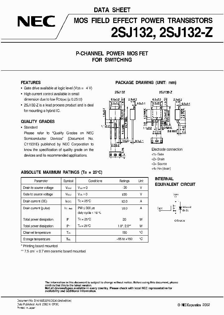 2SJ132-Z_448687.PDF Datasheet