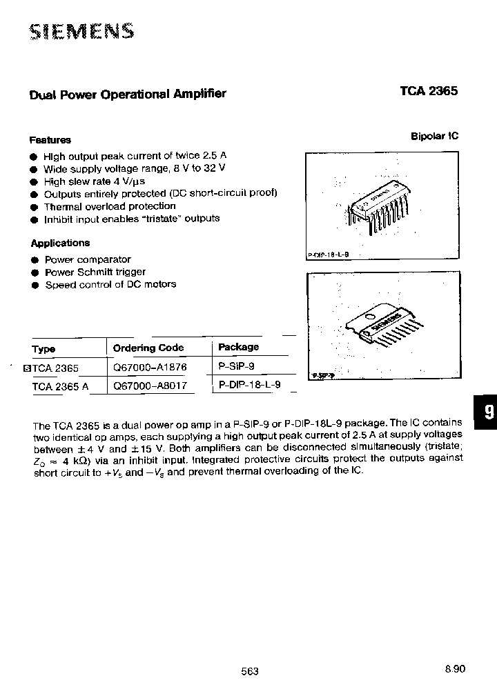 TCA2365A_444120.PDF Datasheet