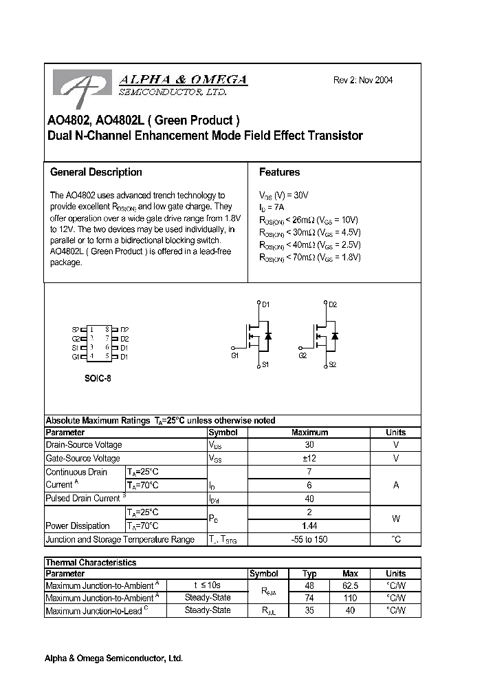 AO4802_531793.PDF Datasheet