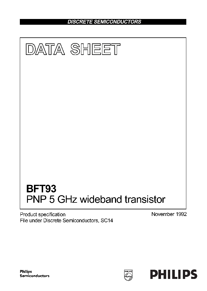BFT93_534890.PDF Datasheet