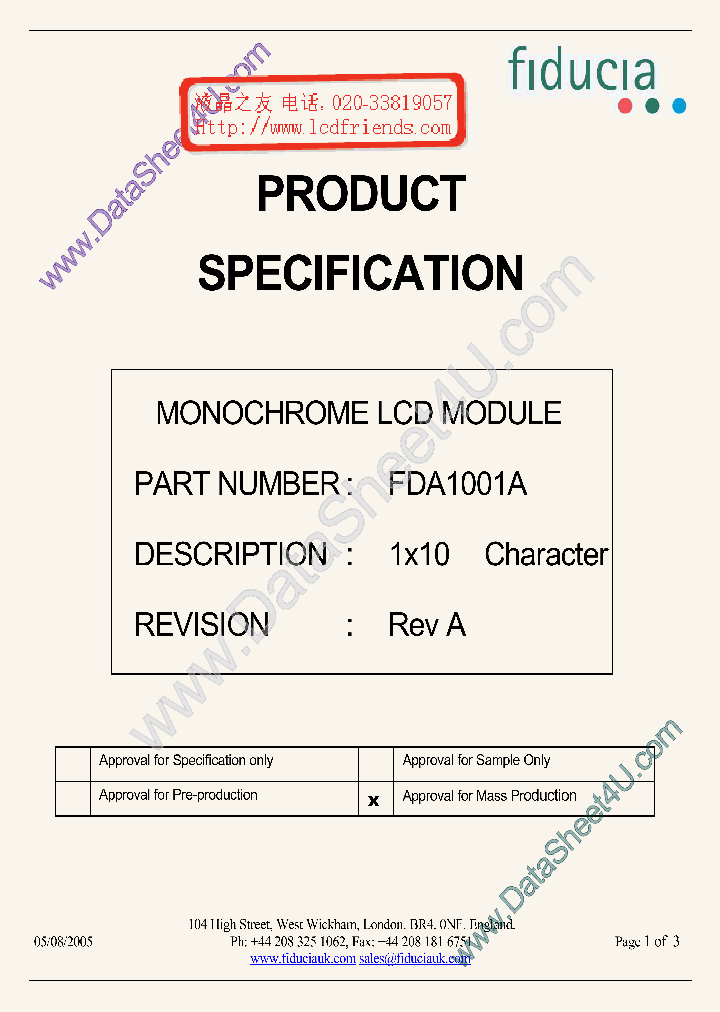 FDA1001A_553206.PDF Datasheet