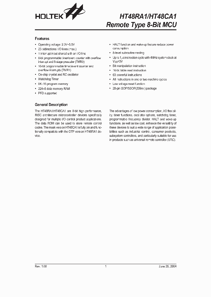 HT48RA1_490961.PDF Datasheet