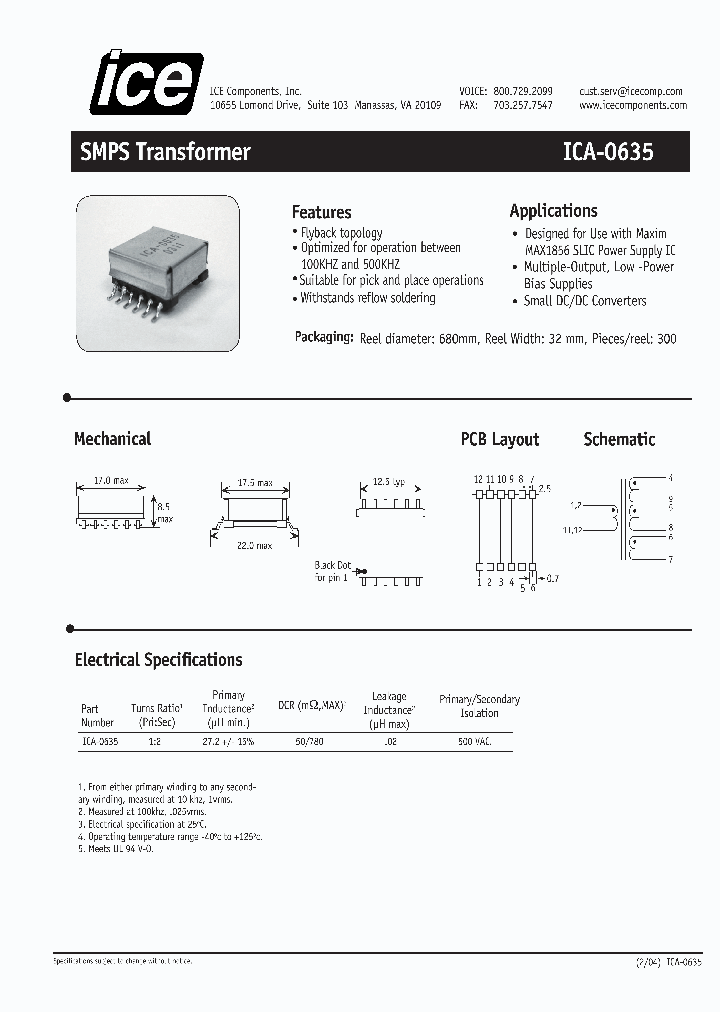 ICA-0635_515628.PDF Datasheet