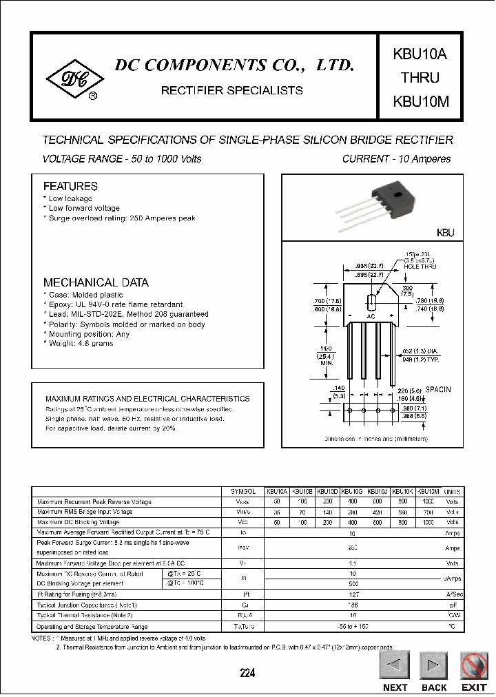 KBU10_529825.PDF Datasheet