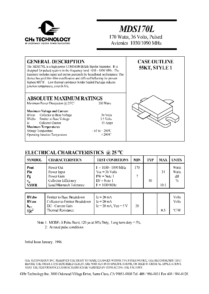 MDS170L_514375.PDF Datasheet