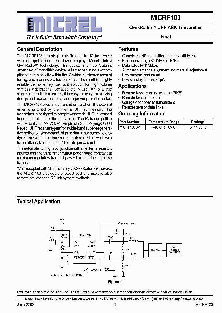 MICRF103_556048.PDF Datasheet