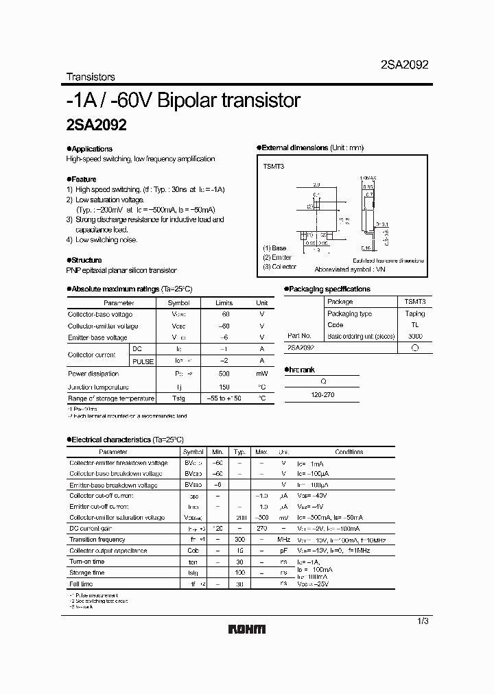 2SA2092_627752.PDF Datasheet