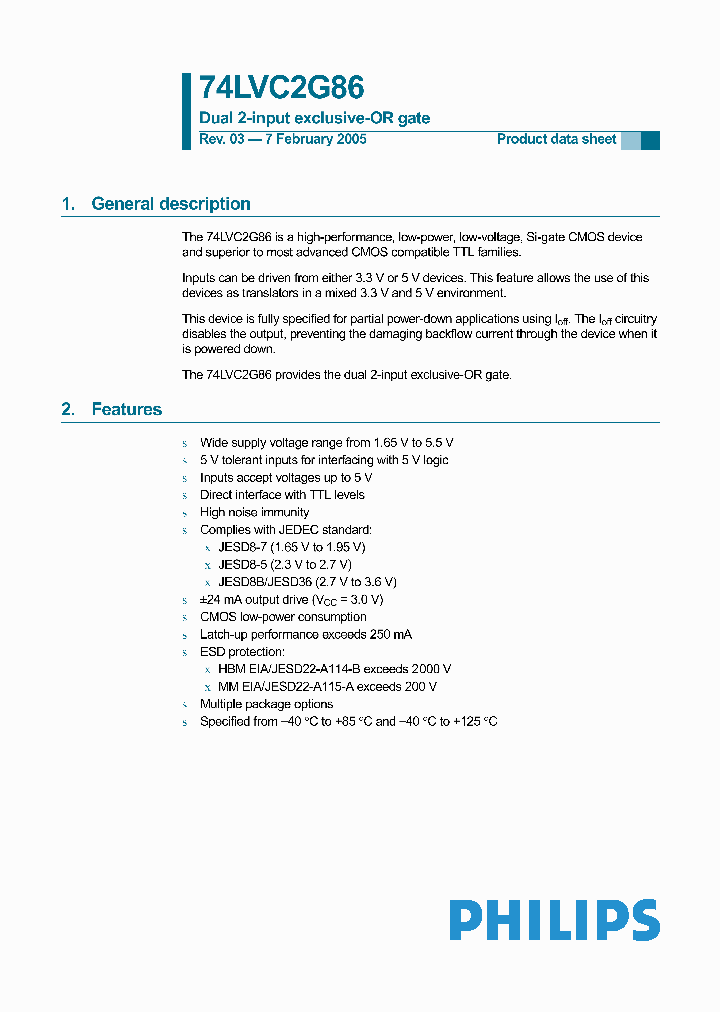 74LVC2G86GT_659401.PDF Datasheet