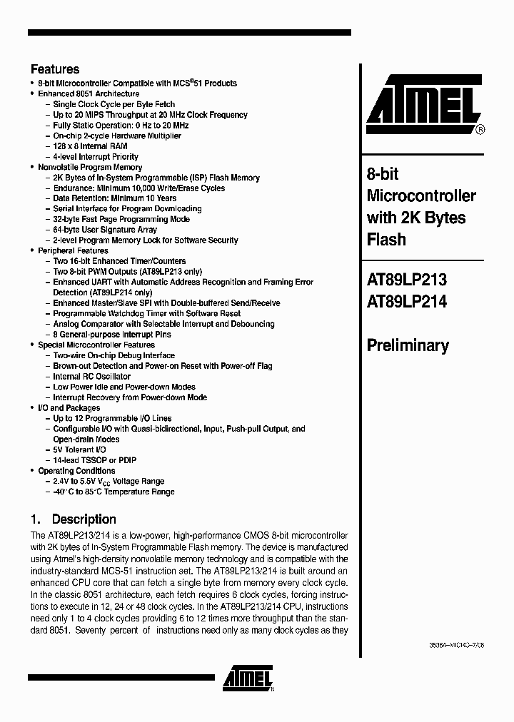 AT89LP214-20PI_602874.PDF Datasheet