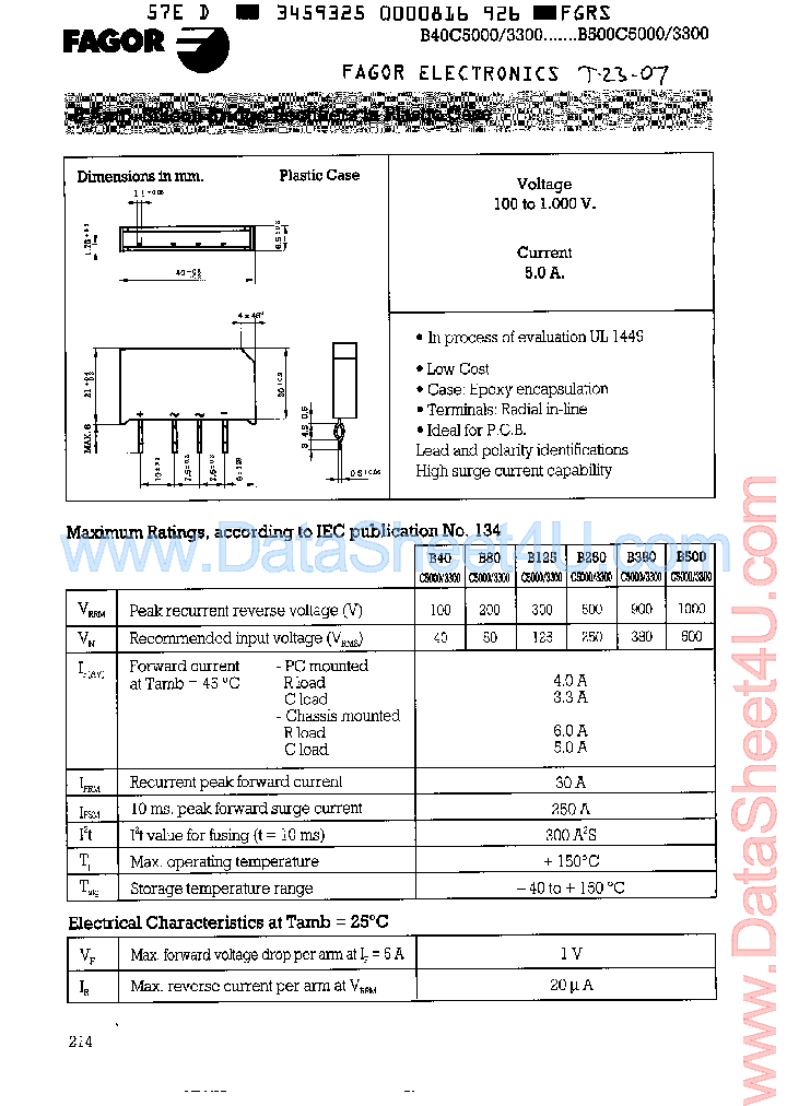 B500C50003300_609833.PDF Datasheet