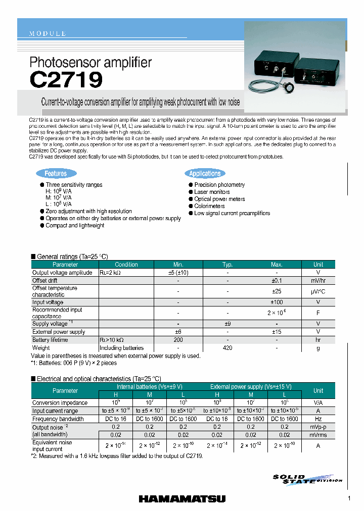 C2719_176529.PDF Datasheet