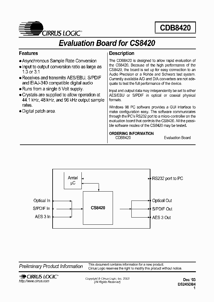 CDB8420_713649.PDF Datasheet