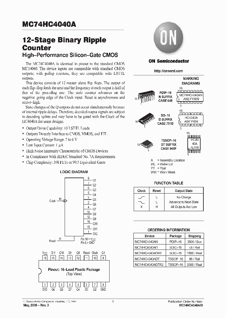 MC74HC4040_97210.PDF Datasheet