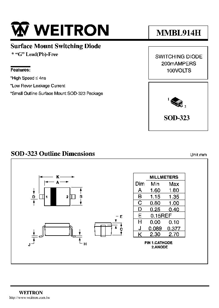 MMBL914H_659296.PDF Datasheet