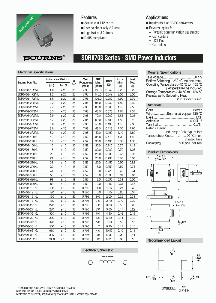 SDR0703-100KL_695159.PDF Datasheet