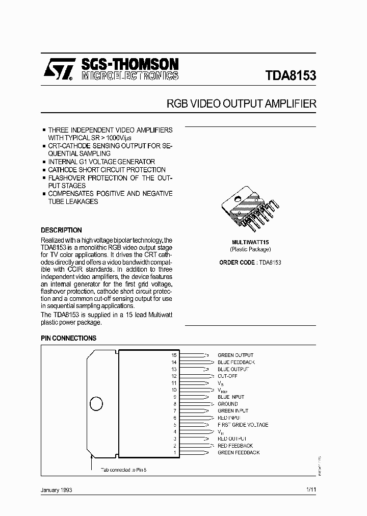 TDA8153_234765.PDF Datasheet