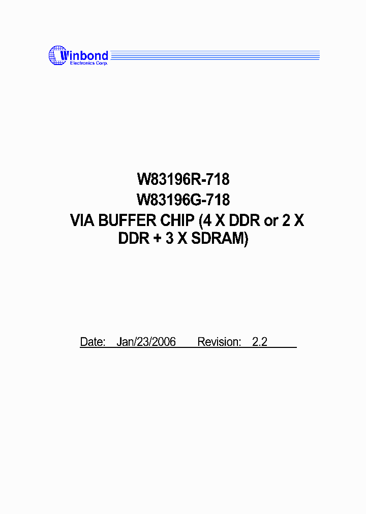 W83196R-718_633685.PDF Datasheet