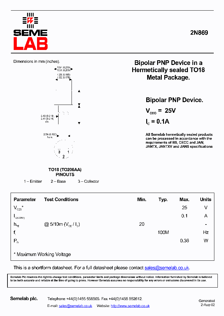 SF2N869_848268.PDF Datasheet