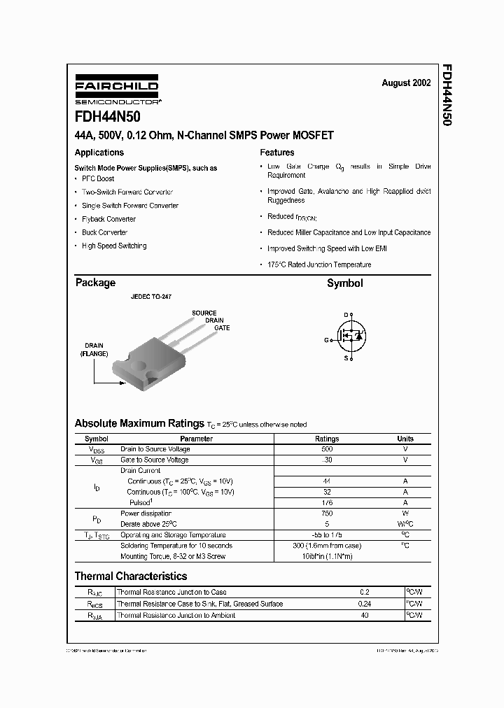 FDH44N50_958281.PDF Datasheet