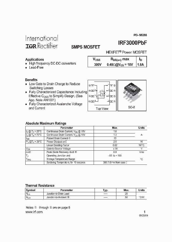 IRF3000PBF_709779.PDF Datasheet