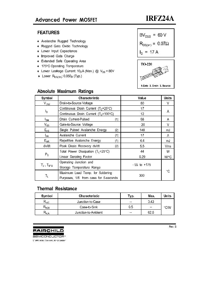 IRFZ24A_714398.PDF Datasheet