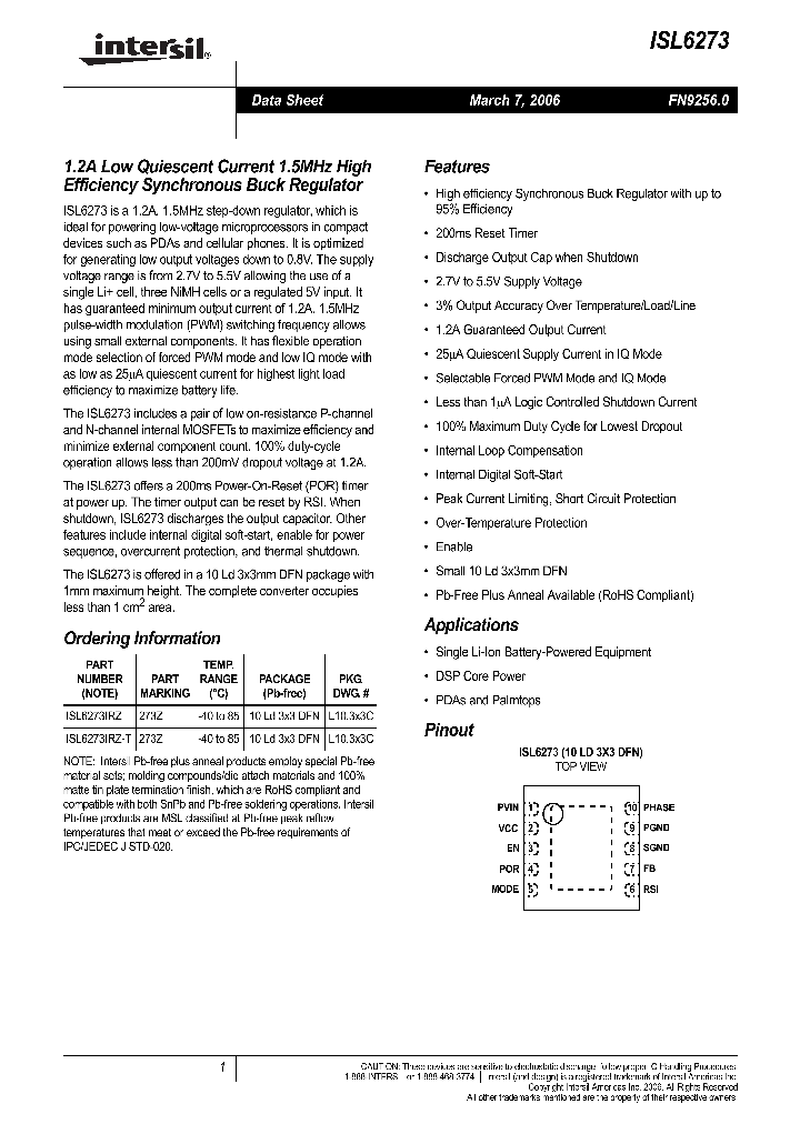 ISL6273IRZ-T_705189.PDF Datasheet